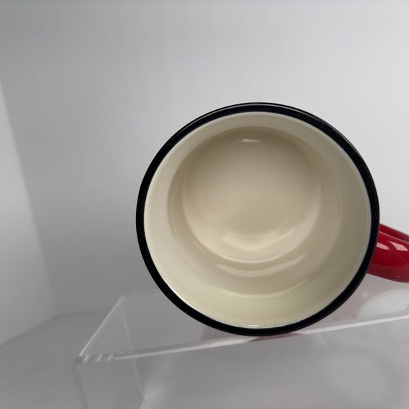 Hallmark Ceramic Red Checkered Pattern Coffee Plaid Mug 3-3/4” High - Picture 5 of 7